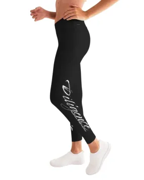 Women's Leggings, Diligence Persistence of Mind Over Body Yoga Pants - Black by inQue.Style