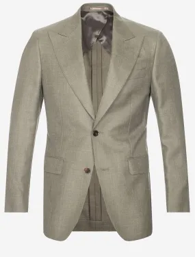 Wool Linen Sport Jacket Taupe