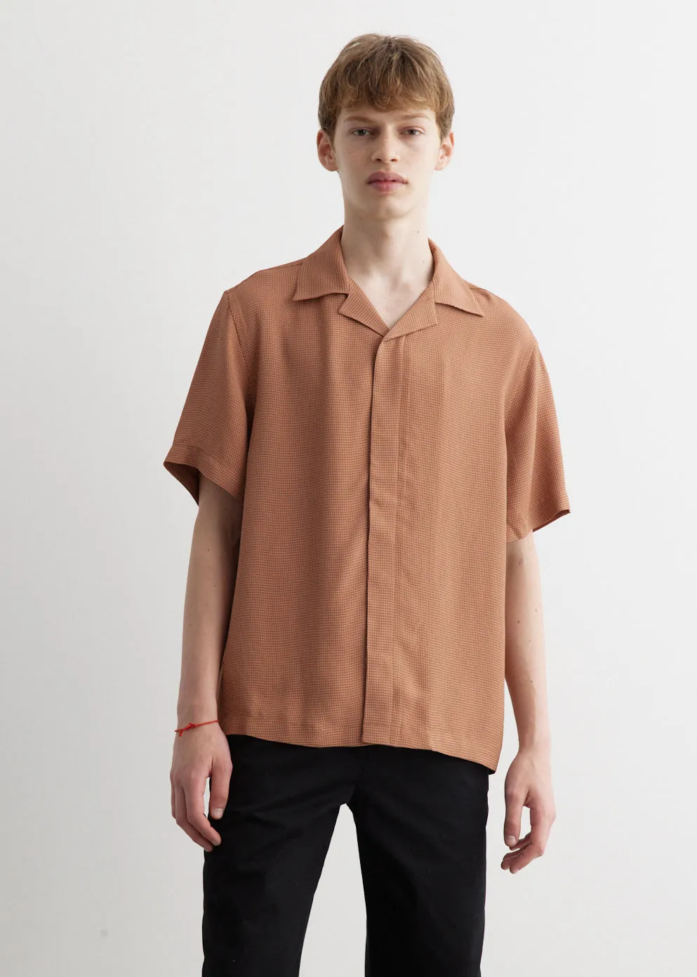 York Mini Houndstooth Short Sleeve Shirt